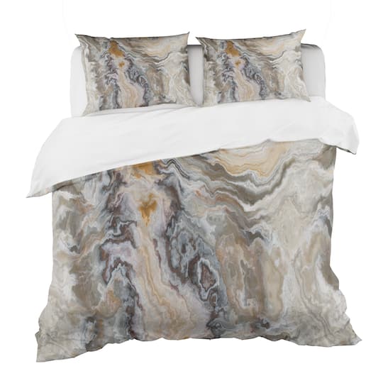 Designart Onyx Detail Composition Mid-Century Modern Duvet Cover Set